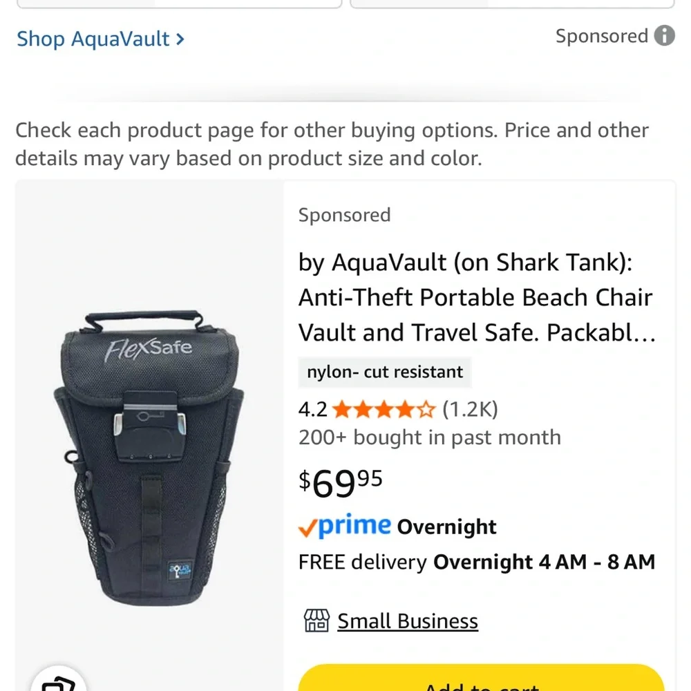 Black Anti-Theft Portable Safe